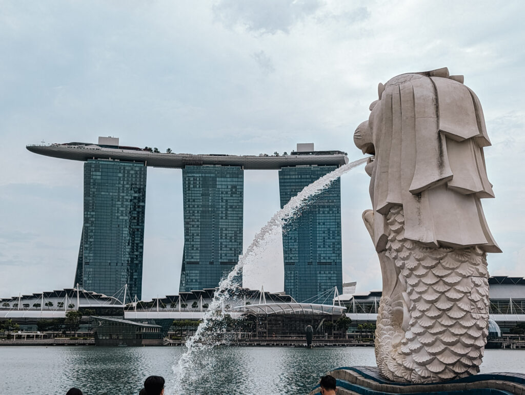 The Merlion and Marina Bay Sands