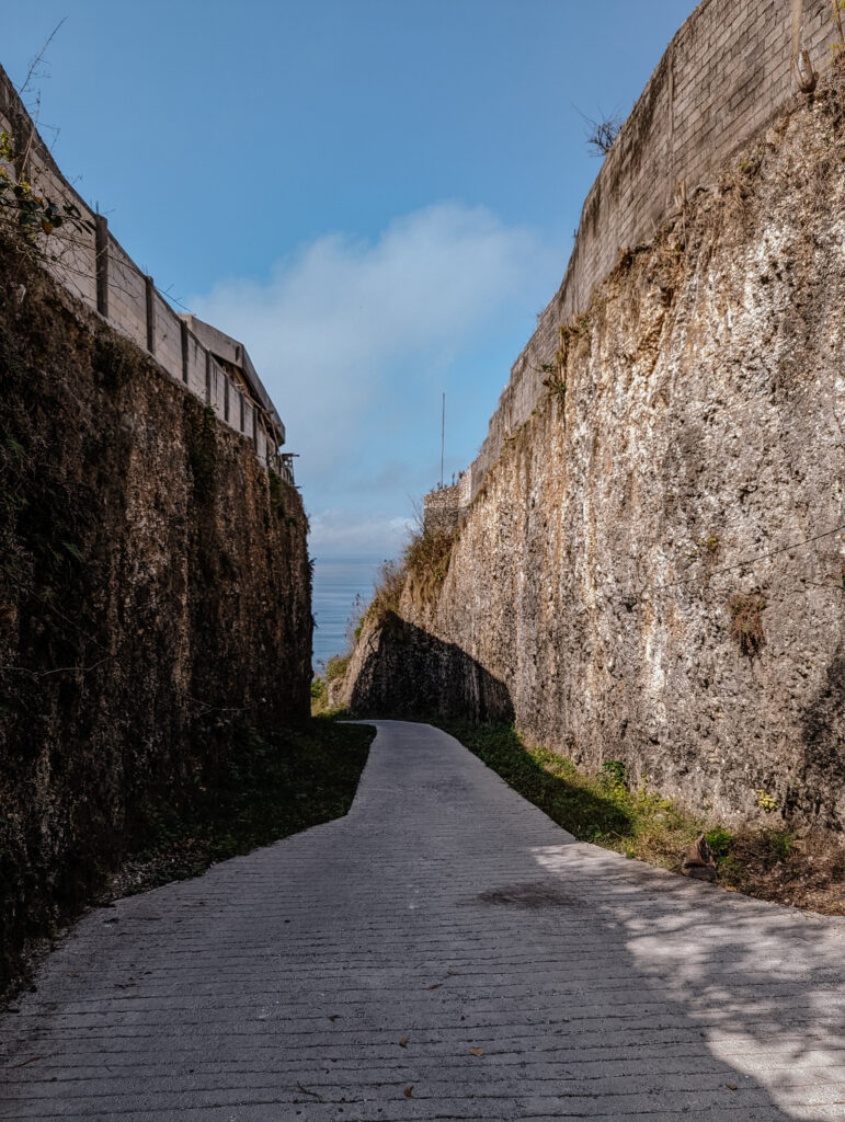 The start of the path down to Nyang Nyang Beach