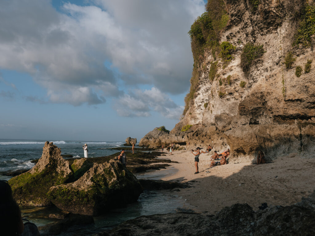 Golden hour at Suluban Beach