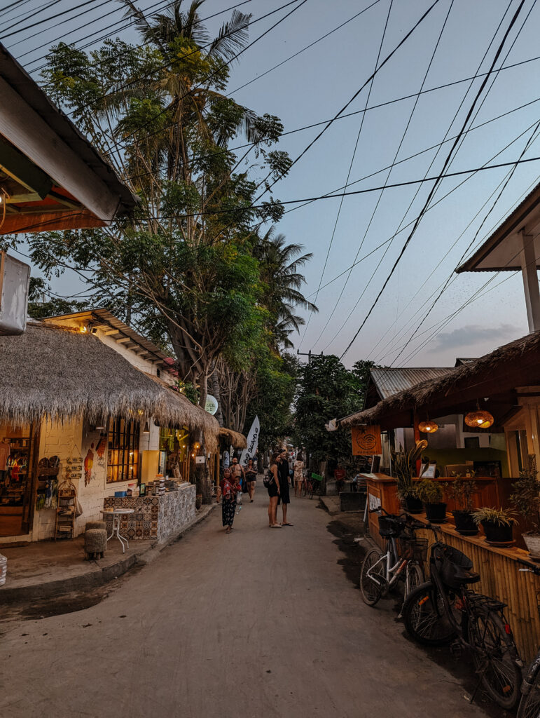 The streets of Gili Air