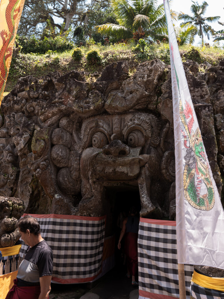 The Goa Gajah Cave entrance