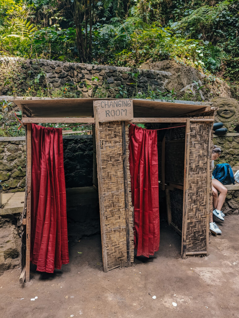 Changing spot near Tibumana Waterfall
