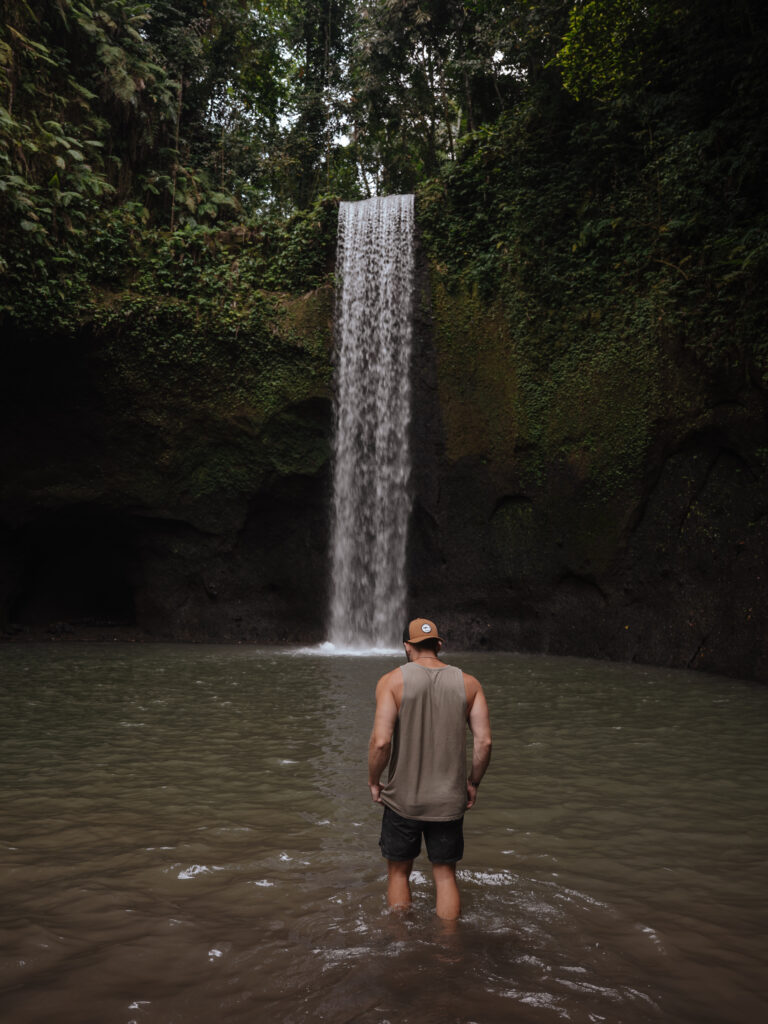 Matt at Tibumana Waterfall