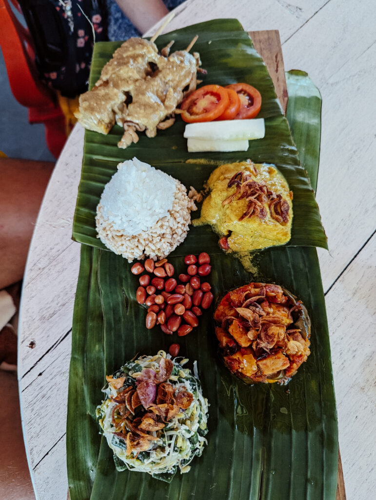 A platter of a few local dishes
