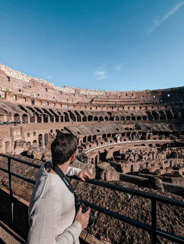 Matt overlooking the Colosseum