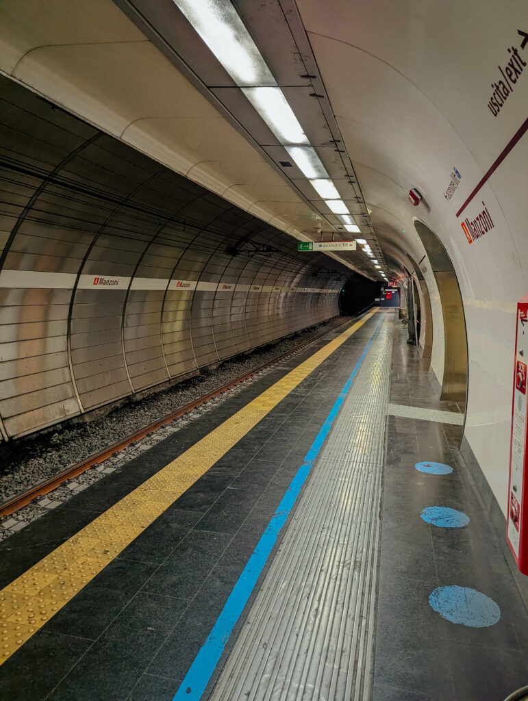 Taking the Metro to reach the Vatican