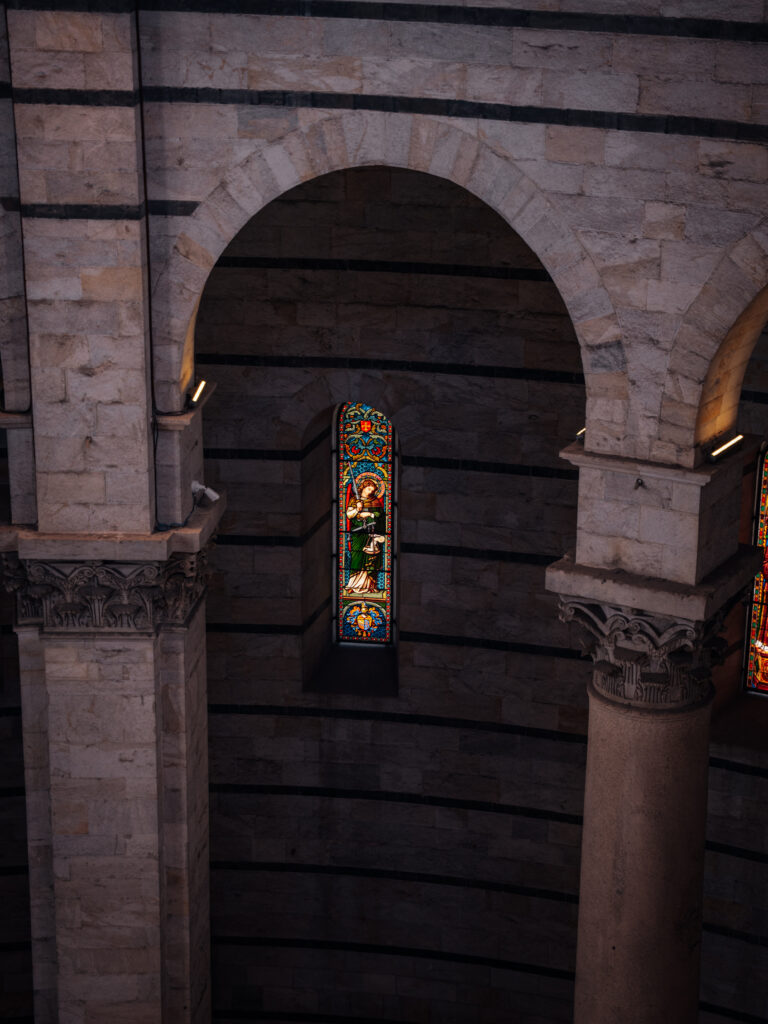 Inside the Baptistery