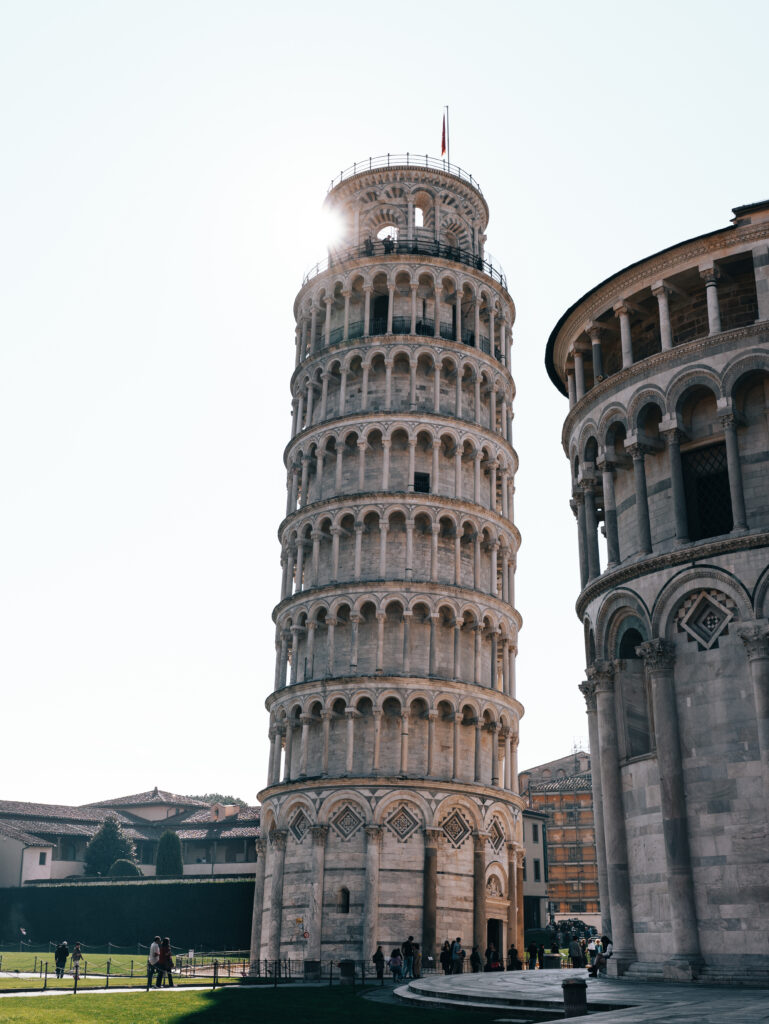 Morning at the Leaning Tower of Pisa