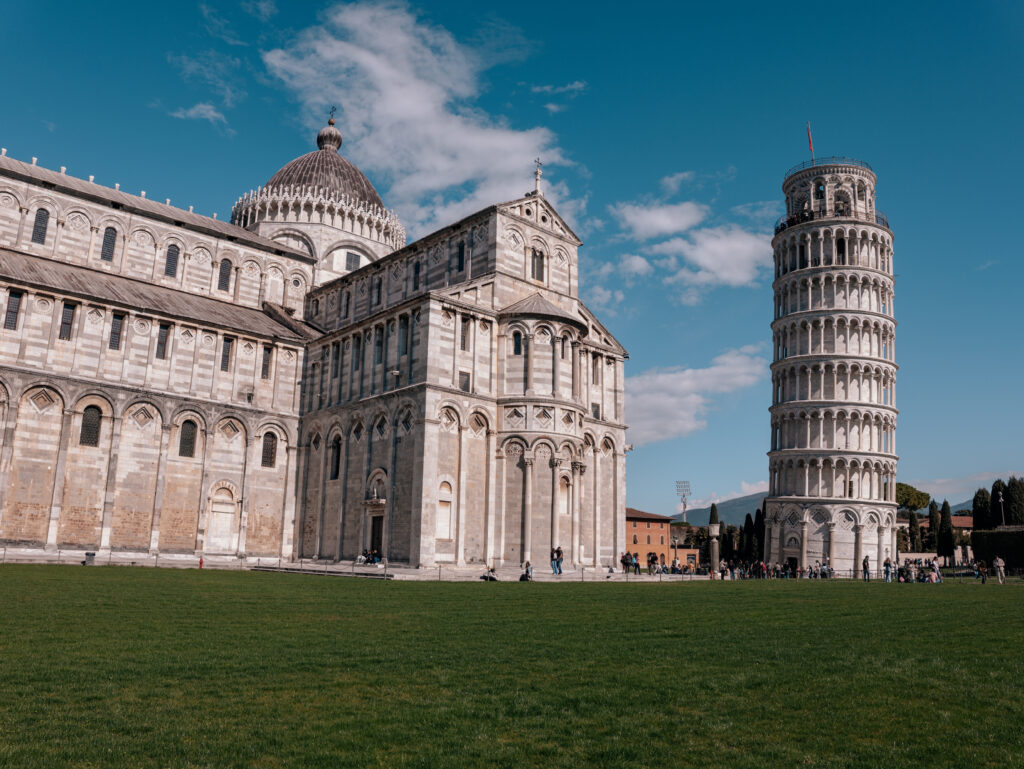Pisa's Piazza del Duomo with the iconic Leaning Tower - Pisa day trip