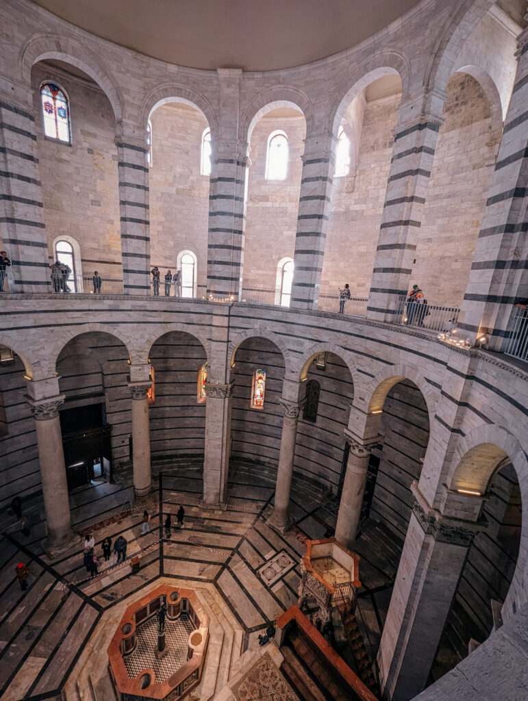 Inside the Baptistery