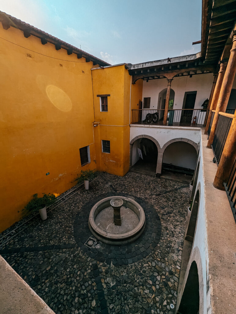 A courtyard within the National Museum of Guatemalan Art