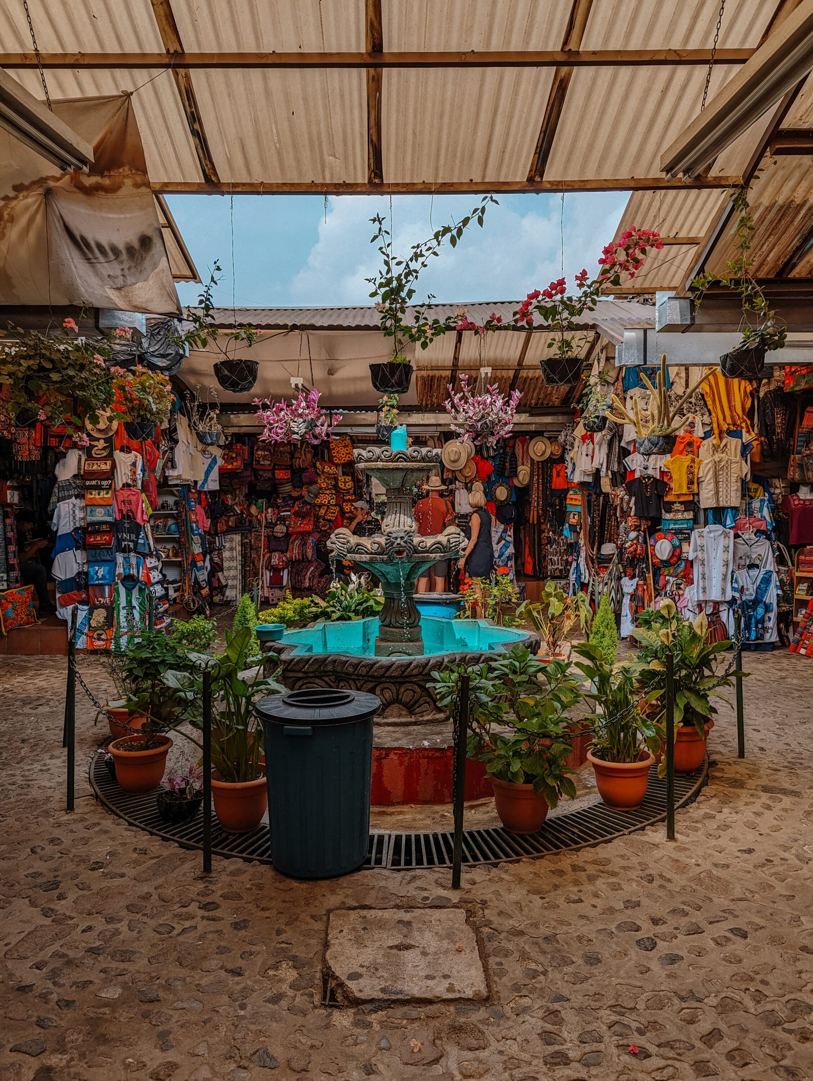 A fountain at the heart of the Artisan Market