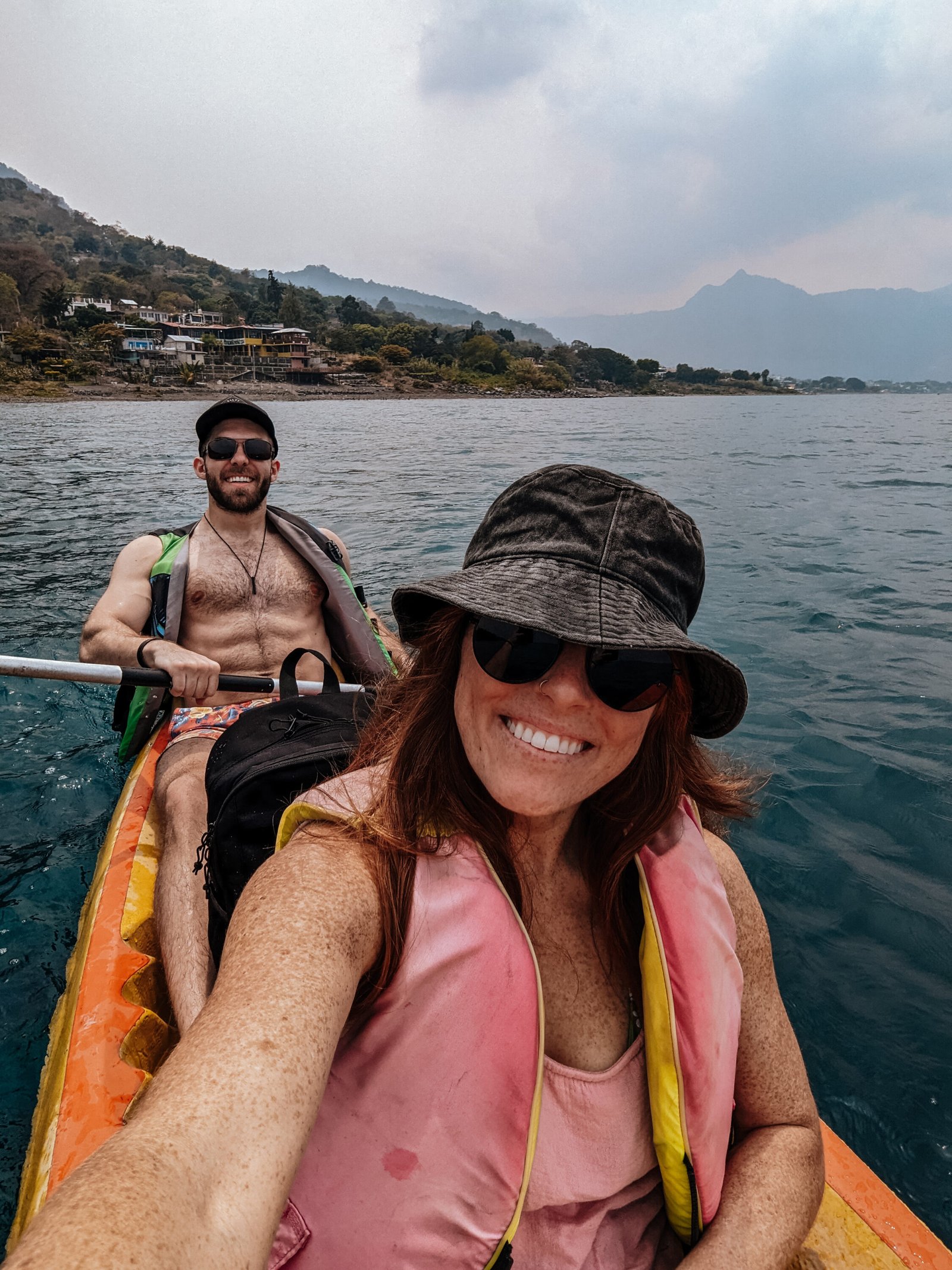 Lia and Matt kayaking