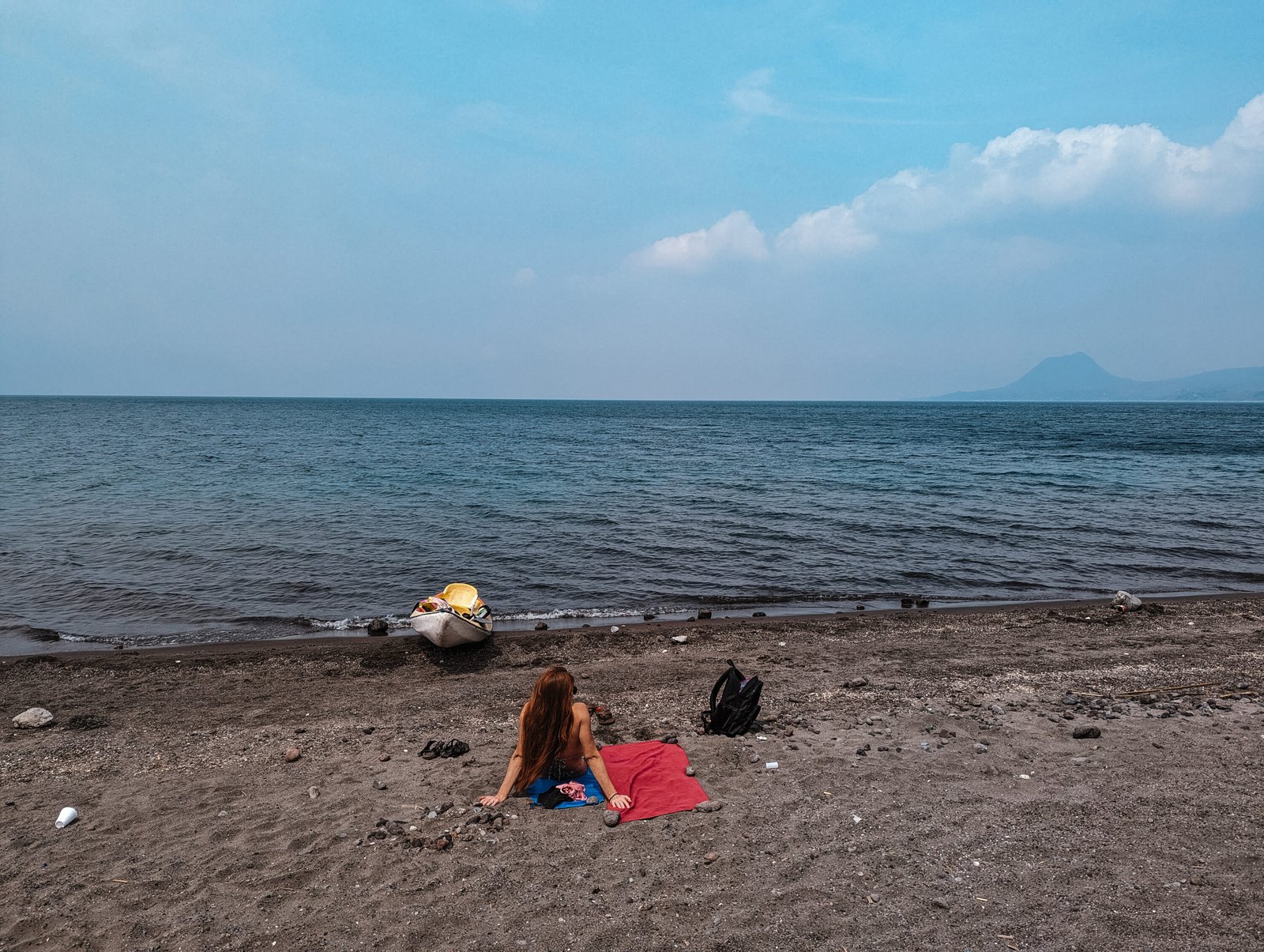 Lia enjoying Playa La Finca