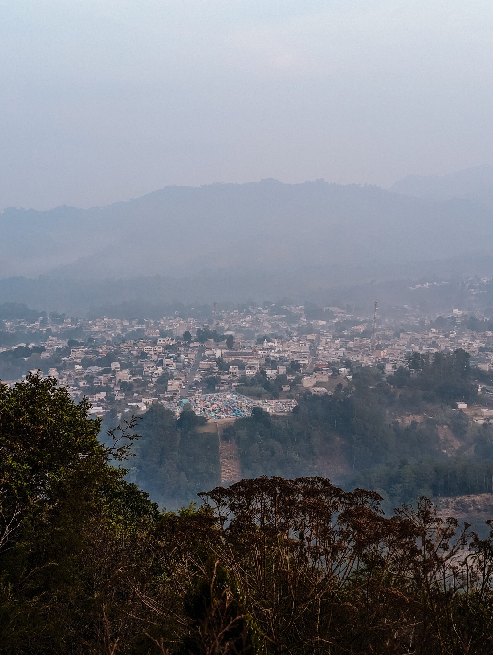 Hazy views over Santa Clara