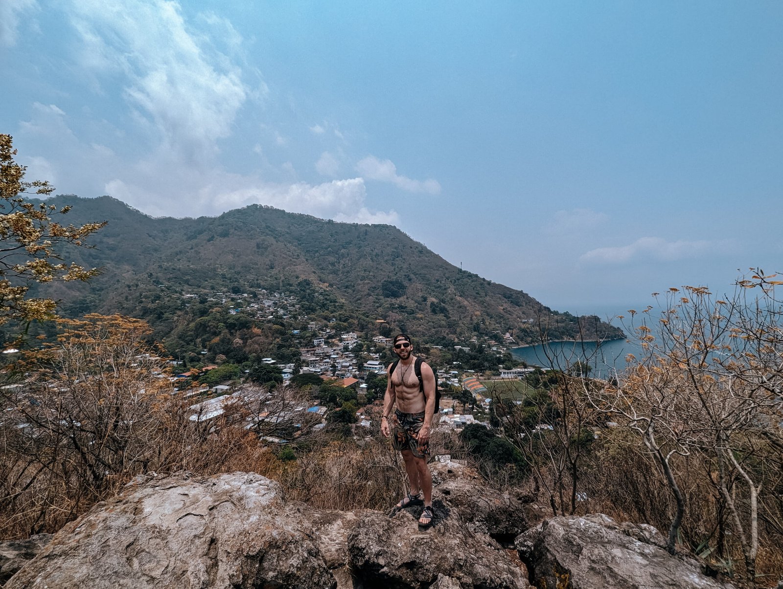 Views over San Marcos from the higher trails in Cerro Tzankujil Nature Reserve