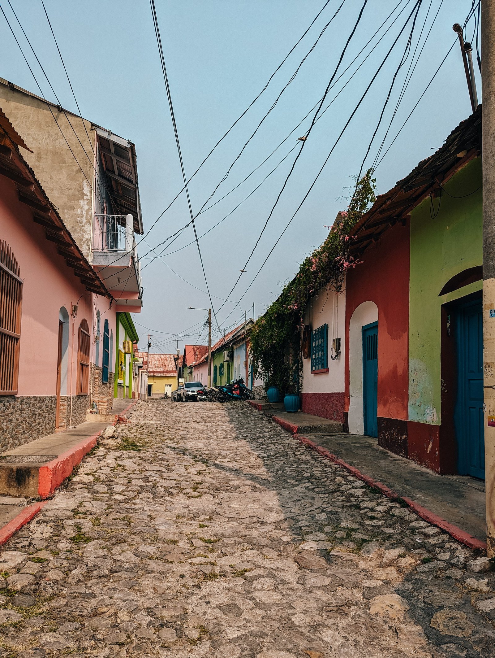 A colorful cobblestone street - Things to do in Flores