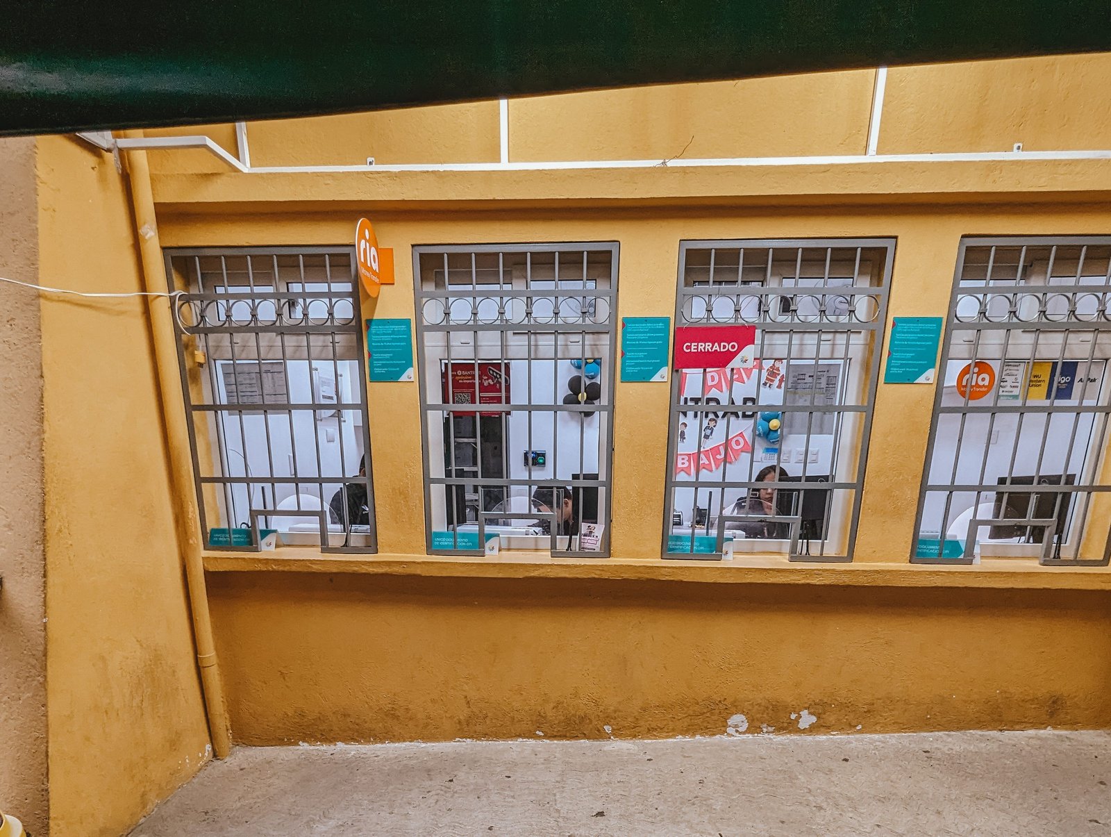 Waiting for the ticket office to open for the day