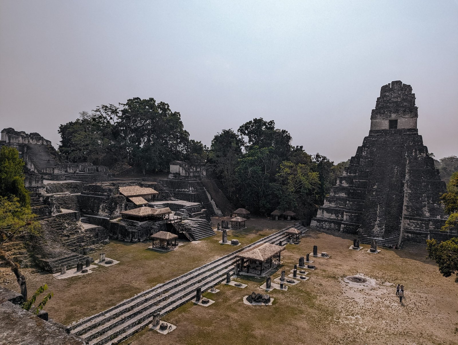 The Great Plaza in Tikal National Park
